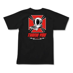 Thank You x Jeron Wilson Tee Black - Skatewarehouse.co.uk
