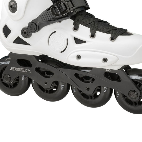 Seba E3 80 Premium White Inline Skates - Skatewarehouse.co.uk