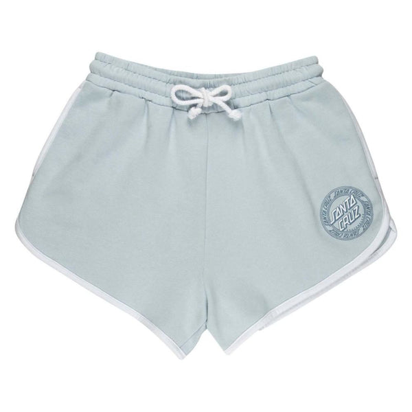Santa Cruz Womens Shorts Check Outline Ringed Dot Short - Fresh Blue / White - Skatewarehouse.co.uk