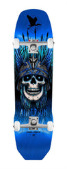 Powell Peralta Andy Anderson • Heron Skull • 7-Py Construction • Blue Foil x Venom Custom Complete Skateboard - 8.45"