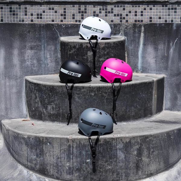 Pro-Tec Helmet Old School Low Pro Asia - Matte Black - Skatewarehouse.co.uk