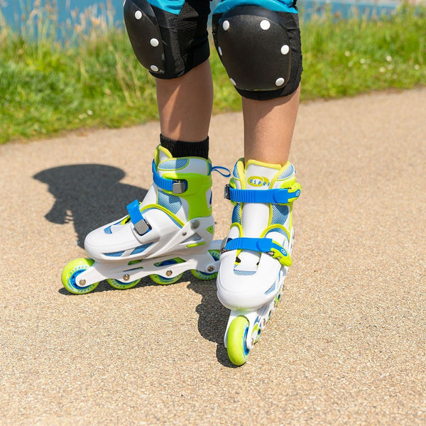 Osprey Adjustable Inline Skate - Velocity - Blue - Skatewarehouse.co.uk