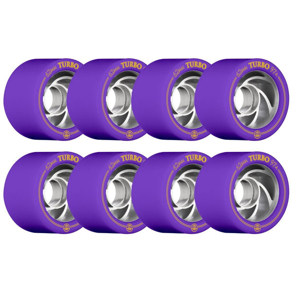 Rollerbones - Turbo Alu Hub Purple (8) - / 97a Skateboard Wheels - 62mm