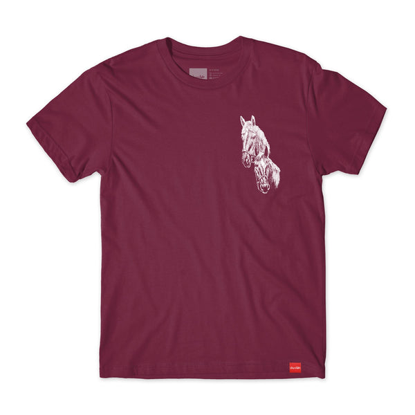 Chocolate San Choco Tee Burgundy - Skatewarehouse.co.uk