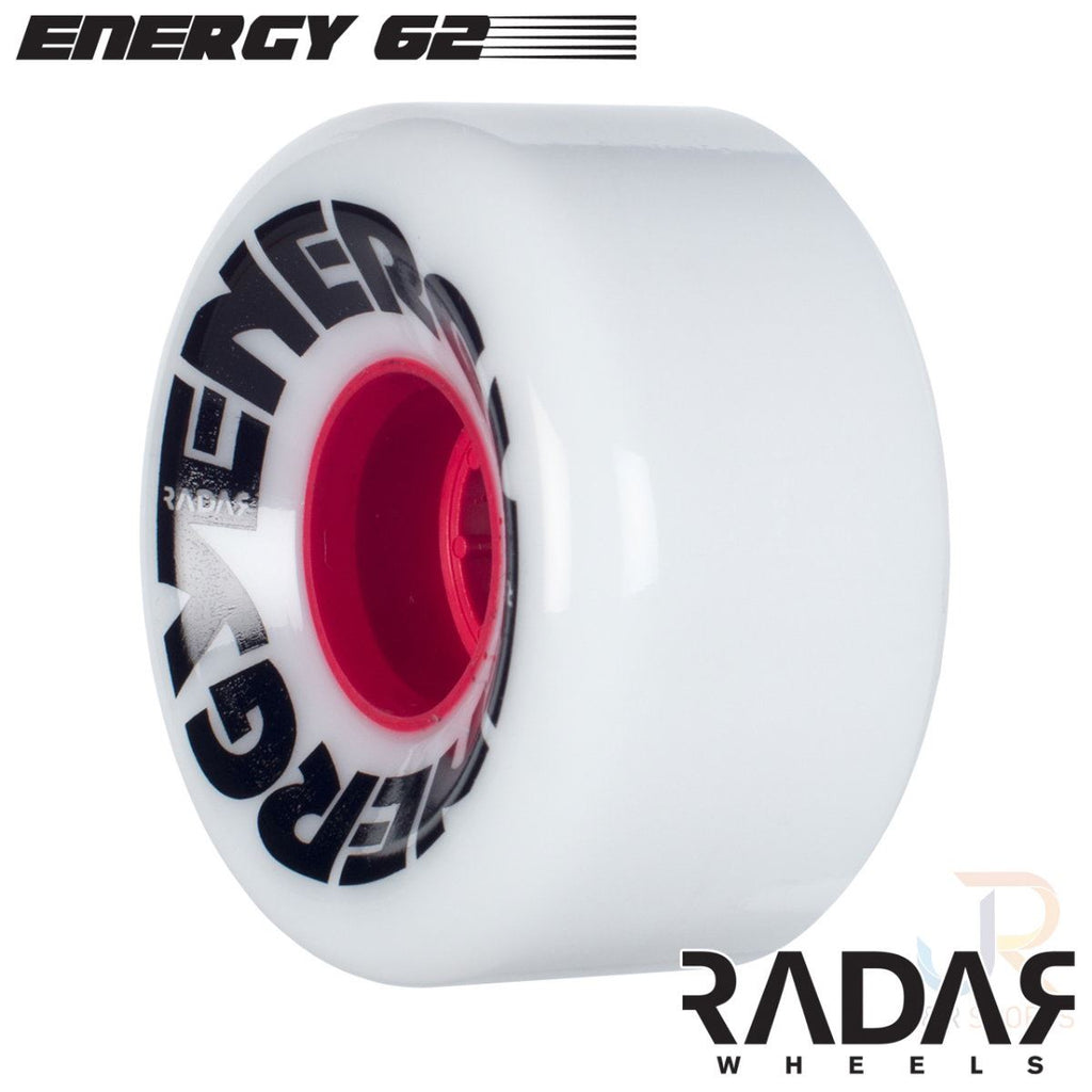 Radar (4) - Energy 62 - Pure White - / 78a Skateboard Wheels - 62mm