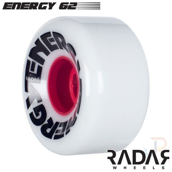 Radar (4) - Energy 62 - Pure White - / 78a Skateboard Wheels - 62mm