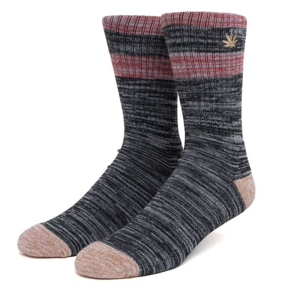 HUF Embroidered Pl Melange Socks - One Size