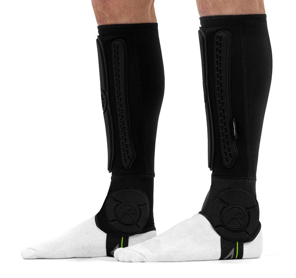 REKD Energy Covert Shin and Ankle Impact Guards - Black - Skatewarehouse.co.uk
