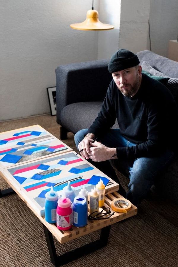 Jessup Skateboard Griptape D.Wainwright Blue Glitch - Skatewarehouse.co.uk