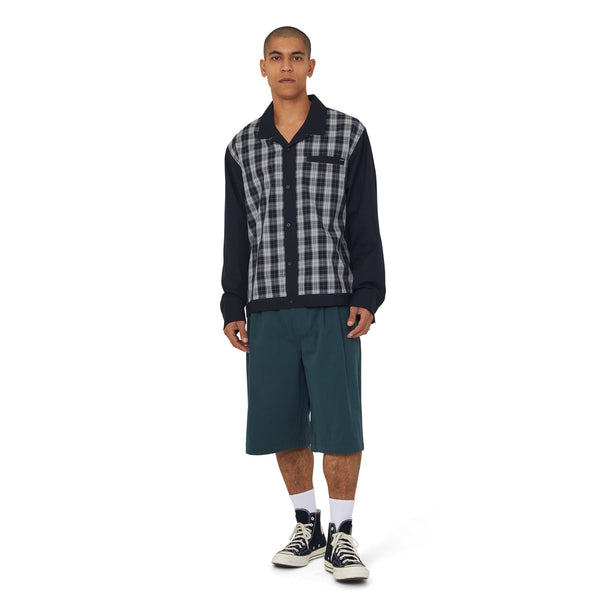 HUF Coolidge Plaid Ls Shirt (Black) - M