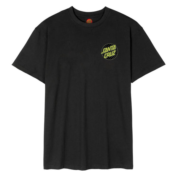 Santa Cruz T-Shirt Meyer Freestyle Dot - Black - Skatewarehouse.co.uk