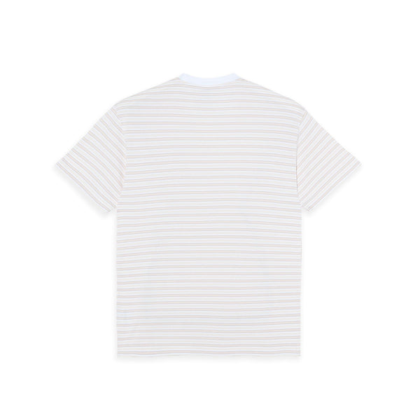 Tee | Stripe (White / Taupe)
