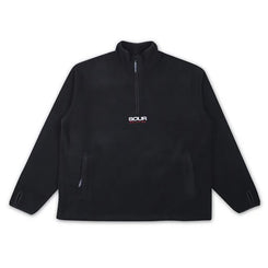 Sour Solution Half Zip Micro Fleece Black - Skatewarehouse.co.uk