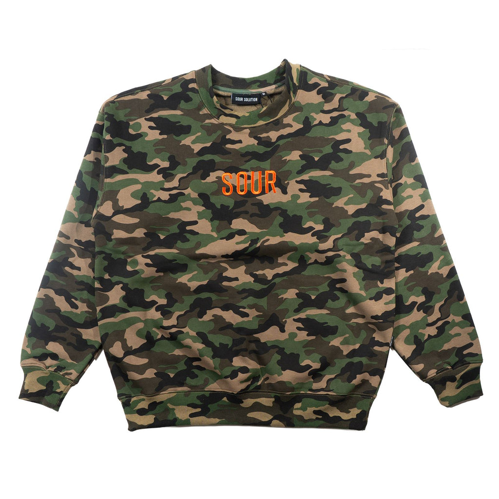 Sour Solution Army Crewneck Camo
