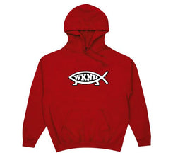 WKND Evo Fish Hoodie Red - Skatewarehouse.co.uk