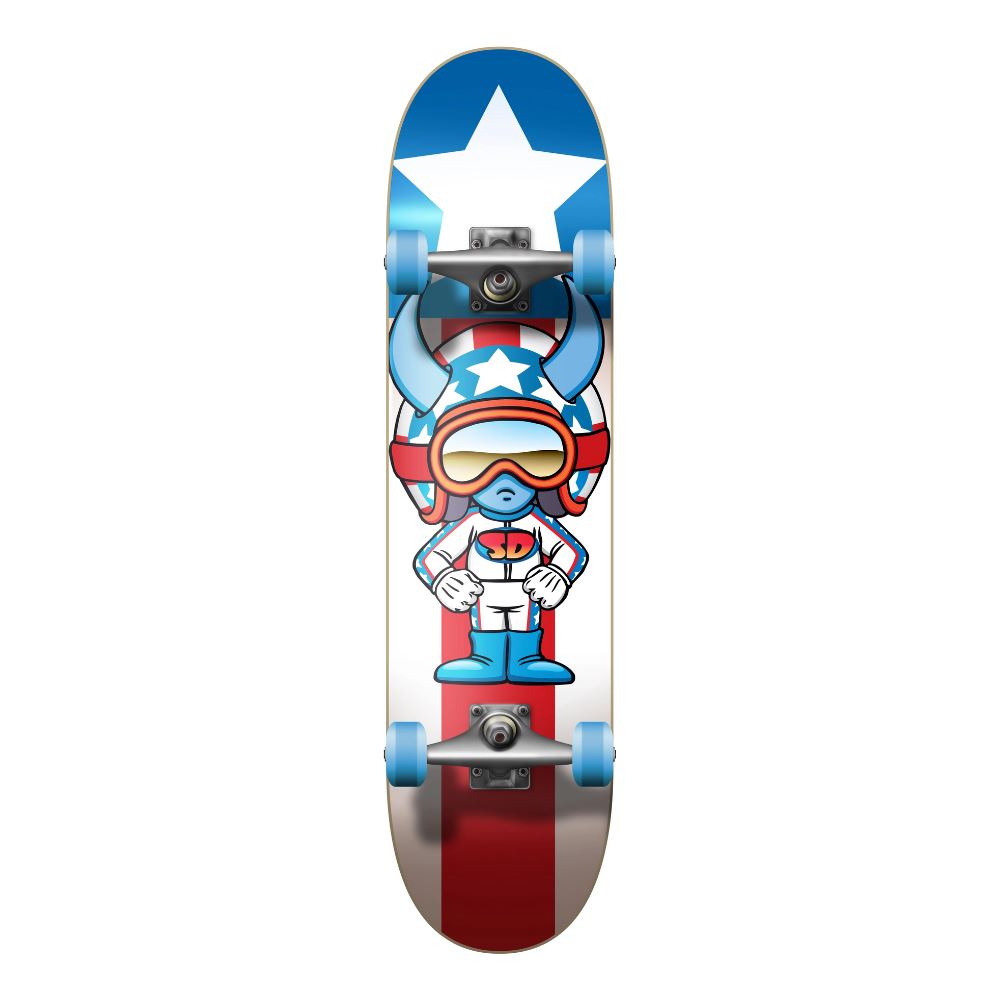 Speed Demons Stars Multi Complete Skateboard - 7.75"
