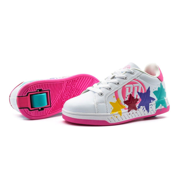 Breezy Rollers Splash - White / Pink - Skatewarehouse.co.uk