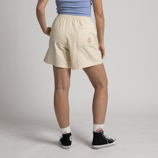 Santa Cruz Womens Shorts Scatter - Off White - Skatewarehouse.co.uk