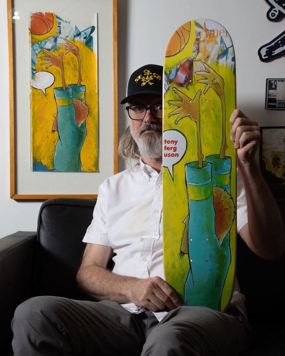 Girl Jenkins Basketball Tony Ferguson PSSTIX Skateboard Deck - 7.5