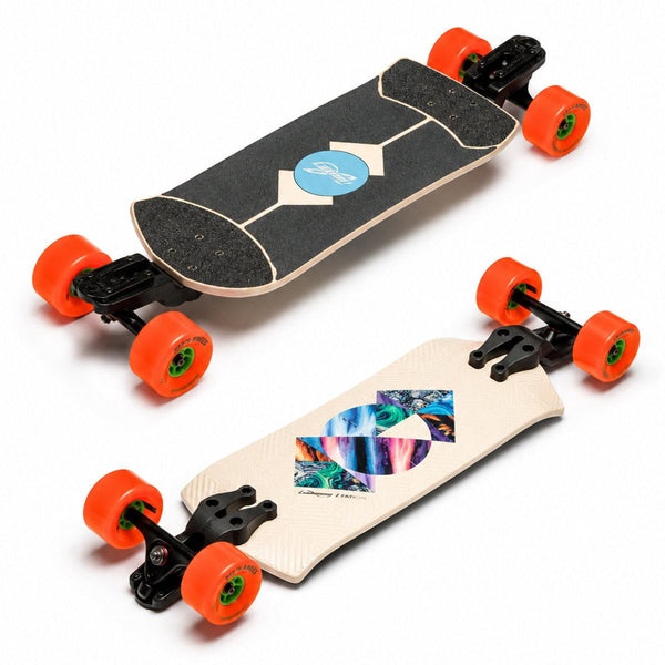 Loaded Boards Fathom Strata - Carving - Bee's Knees Orange Longboard Complete
