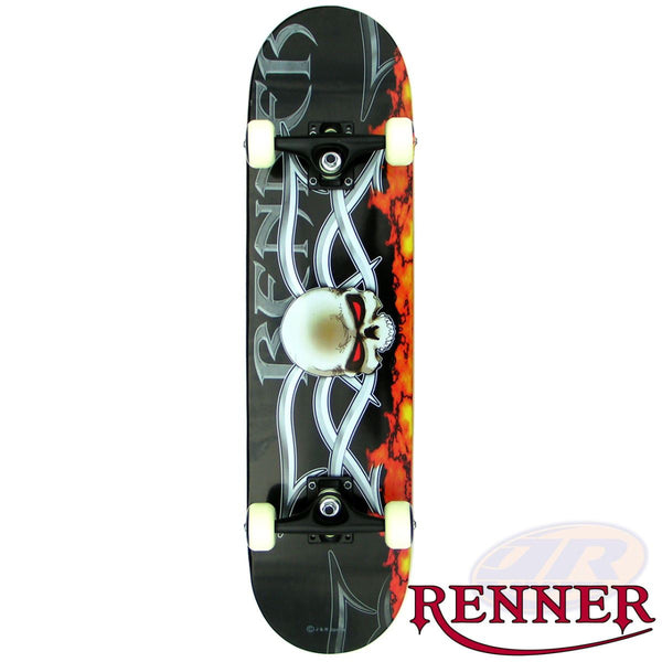 Renner A Inc Abec 5 & Black Trucks - A19 Devils Eye Complete Skateboard - 7.75