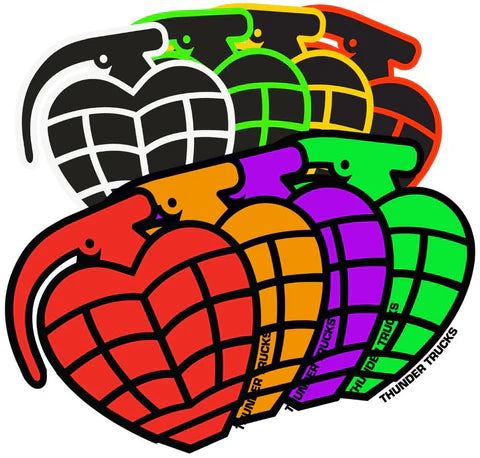 Thunder TH Grenade Di-Cut Sticker (Assorted) Size - L
