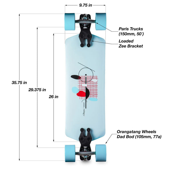 Tangent Complete - Cruising - Dad Bod Blue - Skatewarehouse.co.uk