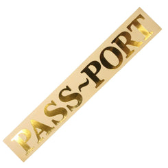 Pass~Port Sticker - Gold - One Size