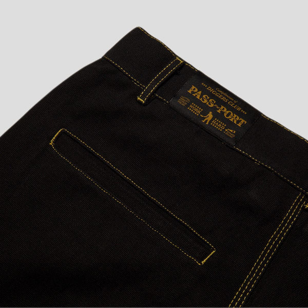 Digger Club Pant (Tar / Gold Stitch)