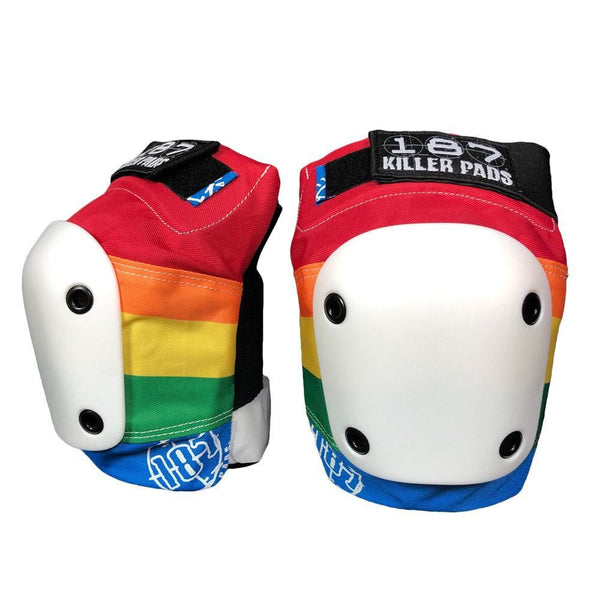187 Killer Pads Slim Knee Pads Rainbow - Multi - Skatewarehouse.co.uk