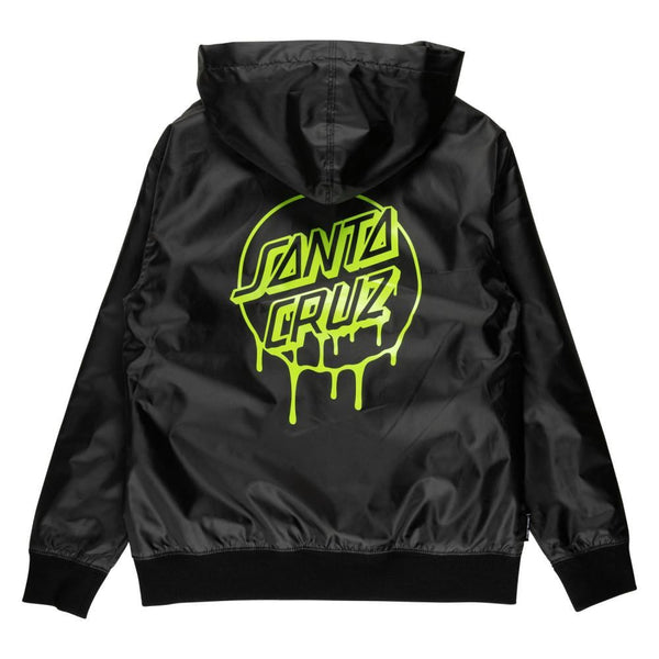 Santa Cruz Youth Jacket Youth Liquid Dot Jacket - Black - Skatewarehouse.co.uk