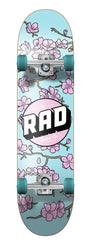 Rad Cherry Blossom Dude Crew Complete Skateboard Pink/Blue 7.75" - Skatewarehouse.co.uk