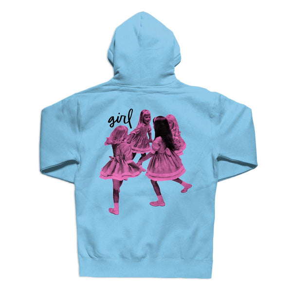 Girl Schoolyard Hoodie Aqua - Skatewarehouse.co.uk