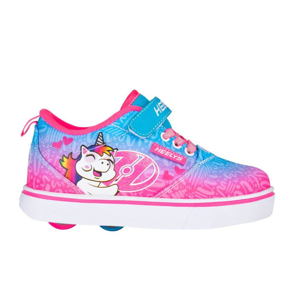 Heelys X2 Pro 20 X2  - Cyan / Neon Pink / White - Skatewarehouse.co.uk