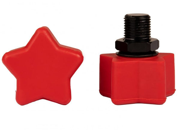 Rookie Quad Roller Skate Toestop Star Adjustable - Red - Skatewarehouse.co.uk