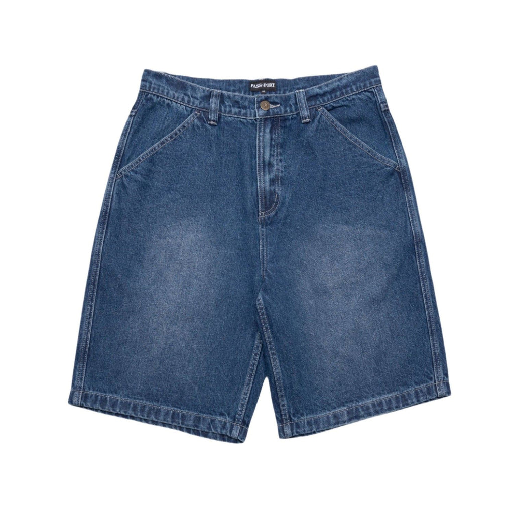 Pass~Port Workers Club Jean Short (Faded Wash Dark Indigo) - L
