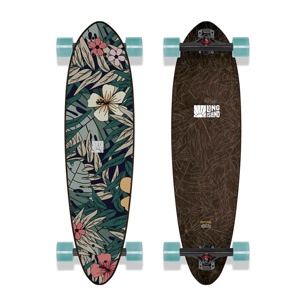 Long Island Gloomer 35"x9" Pintail Long Island Complete Longboard - 35.0" - Skatewarehouse.co.uk