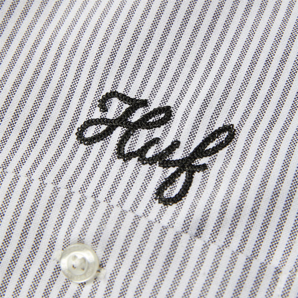 HUF Spitfire Union Work Shirt (Black / White) - M