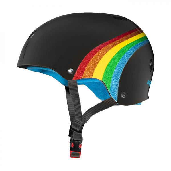 Triple Eight Helmet Certified Sweatsaver - Sparkle Black / Rainbow