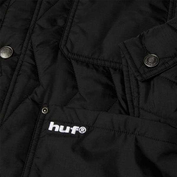 HUF Zig Zag Quilted Chore Jacket (Black) - S