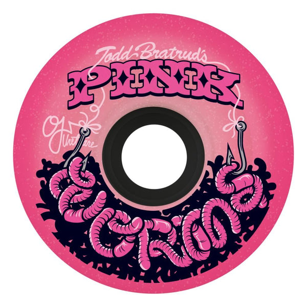 OJ Skateboard Wheels Pink Worms Super Juice 78a - Pink - Skatewarehouse.co.uk
