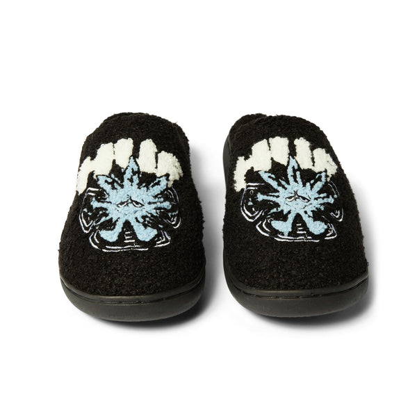 HUF Snow Angel Fuzzy Slipper (Black) - M