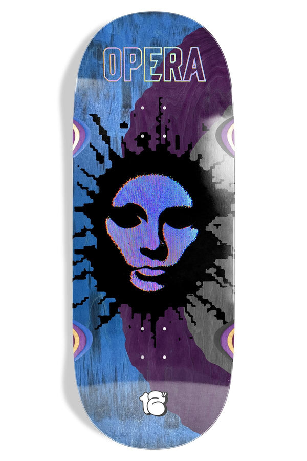 Opera Fatties RGB Mask Ex7 Blue / Purple Skateboard Deck - 12"