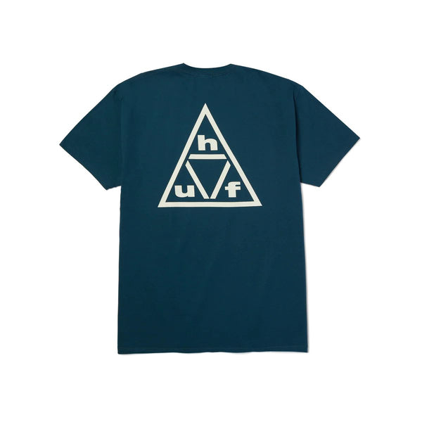 Triple Triangle SS Tee (Harbor Blue / White)