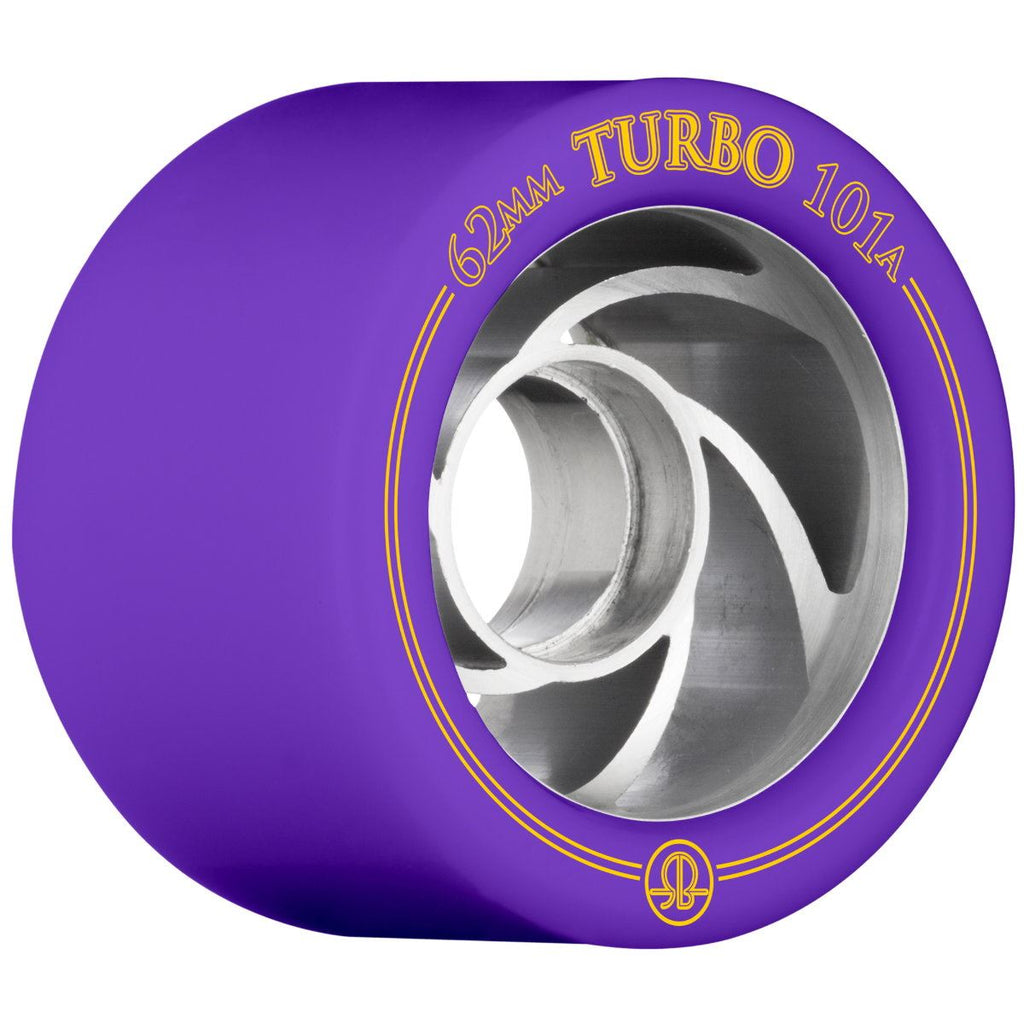 Rollerbones - Turbo Alu Hub Purple (8) - / 101a Skateboard Wheels - 62mm
