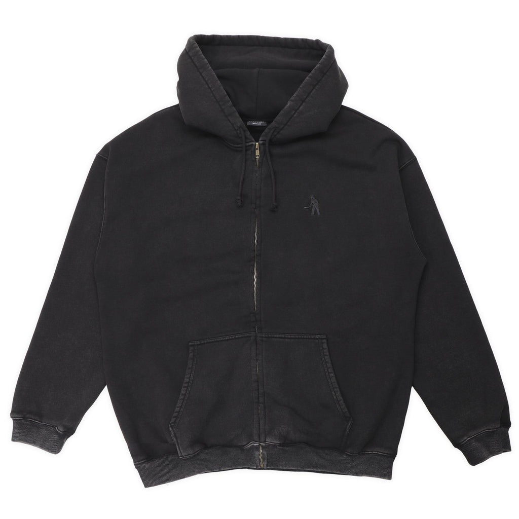 Pass~Port Solid Workers Zip Hood (Washed Black) - L