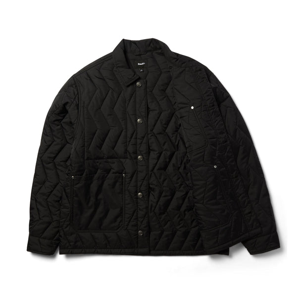 HUF Zig Zag Quilted Chore Jacket (Black) - S