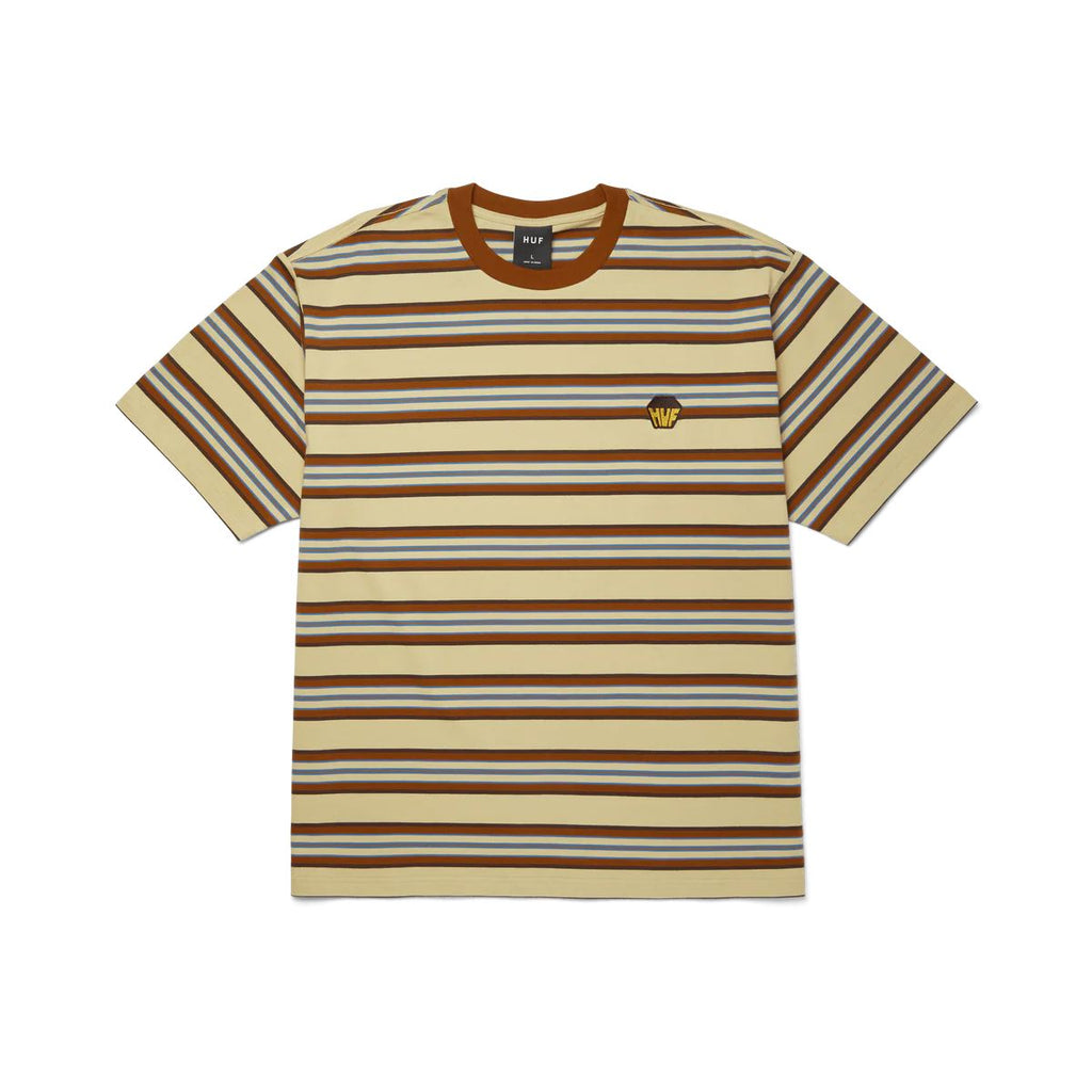 HUF Big Block Stripe S / S Boxy Top (Clay) T-Shirt - M