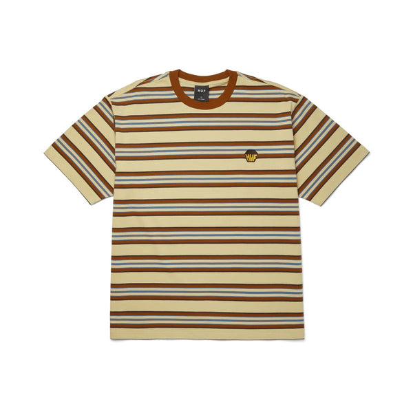HUF Big Block Stripe S / S Boxy Top (Clay) T-Shirt - M