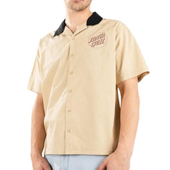 Santa Cruz S/S Shirt Venn Dot S/S Shirt - Oat - Skatewarehouse.co.uk